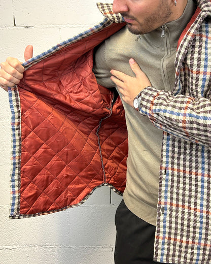 Giubbotto OVERSIZE Camicia DUCA Check Marrone