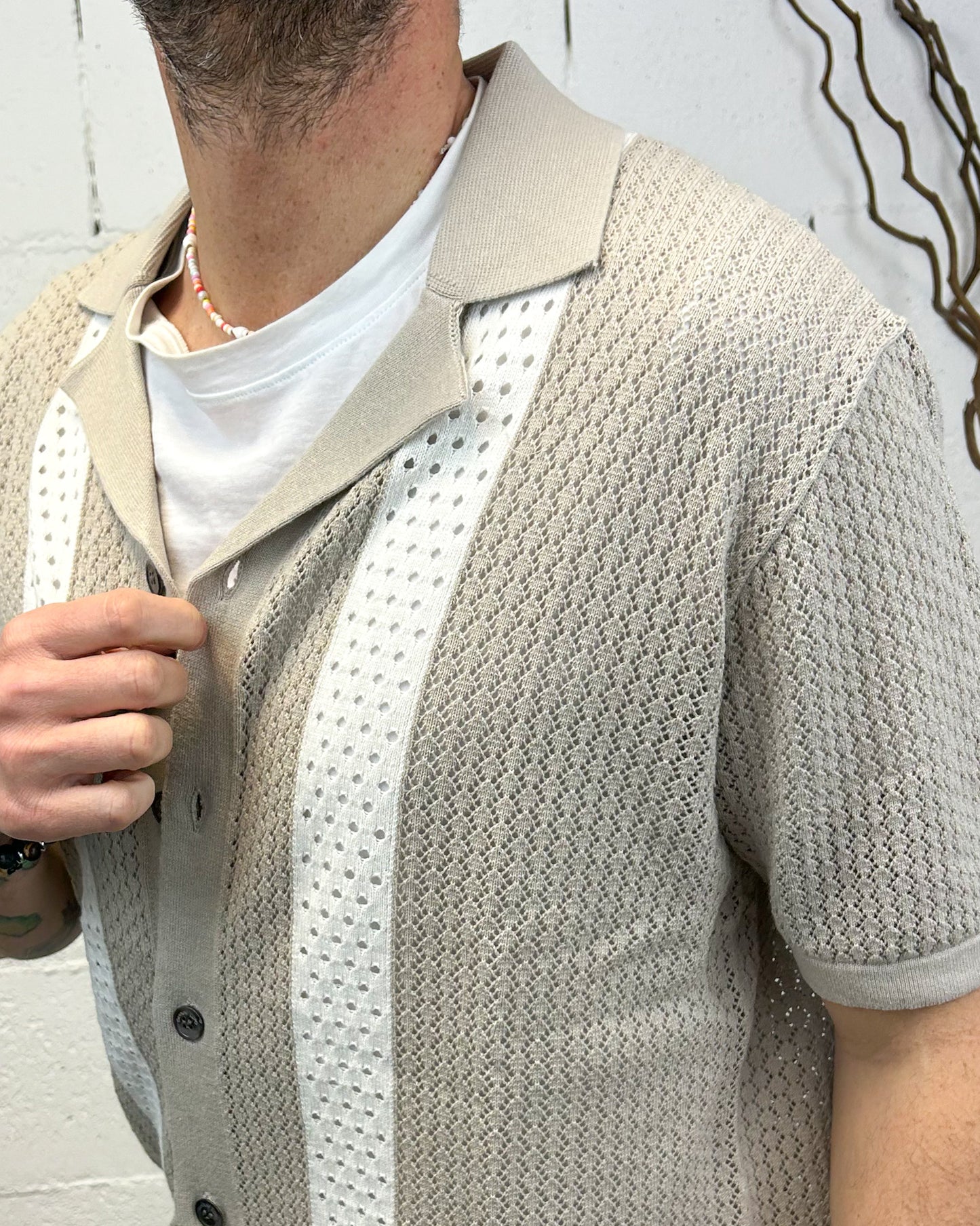 Maglia Scollo GIANNI LUPO Tunisi Beige