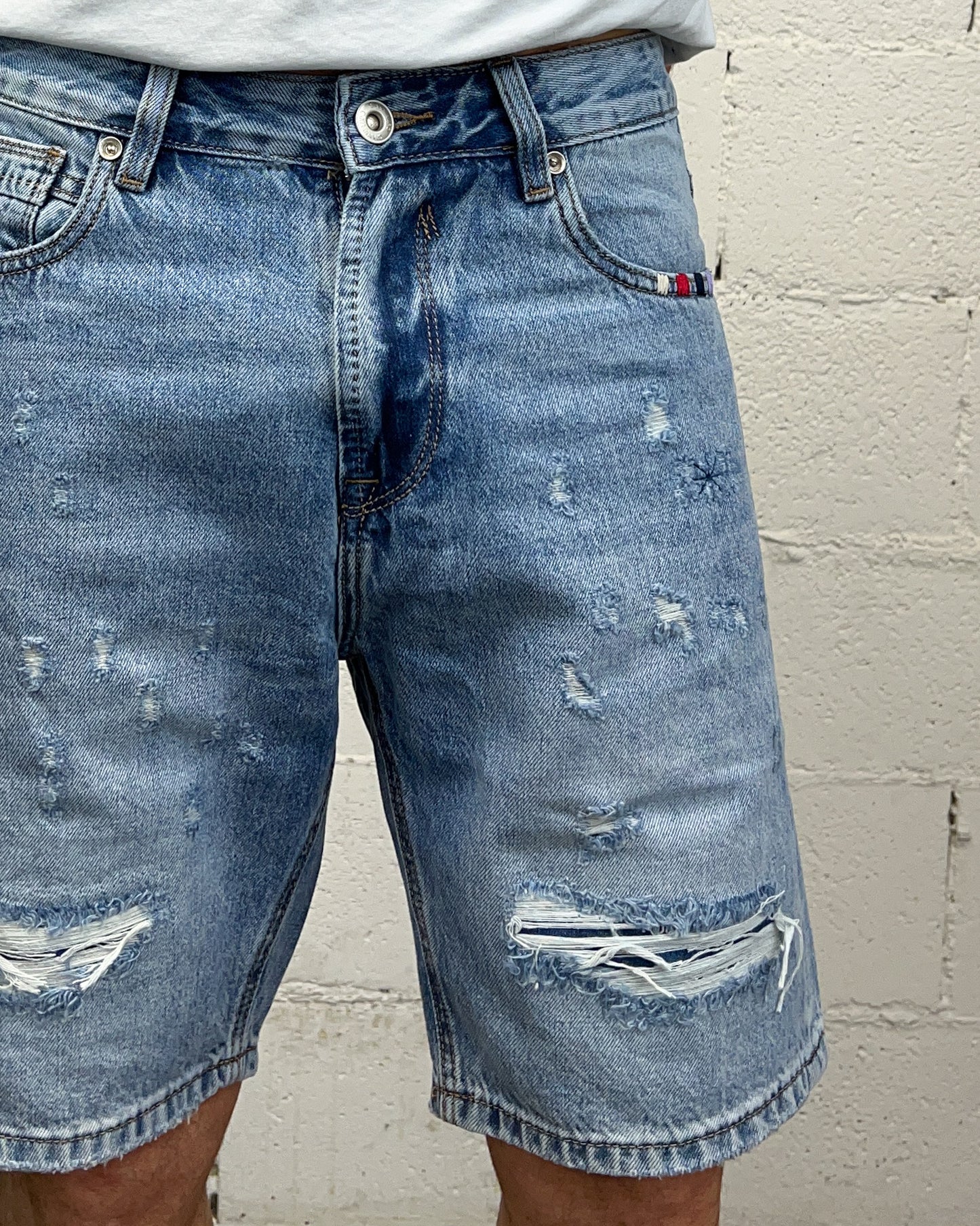 Bermuda Jeans GIANNI LUPO Rainbow Violet Jack
