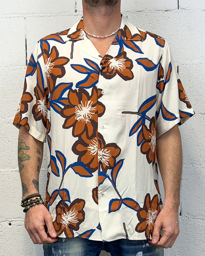 Camicia Viscosa Scollo Bowling OVER-D Hawaii