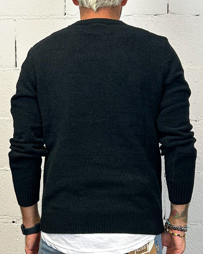 Maglione Ciniglia GIANNI LUPO Nero