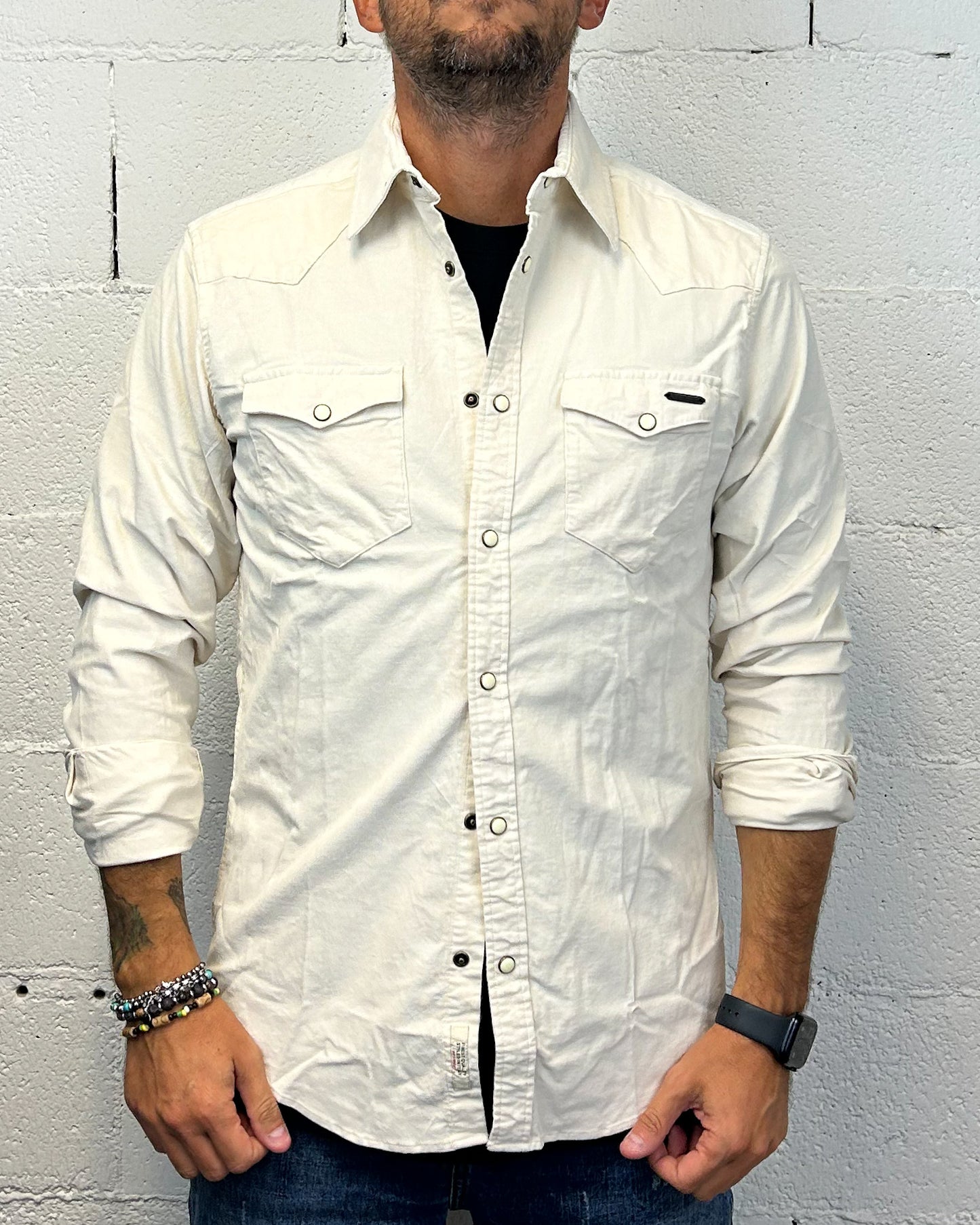 Camicia Vellutino GIANNI LUPO Panna
