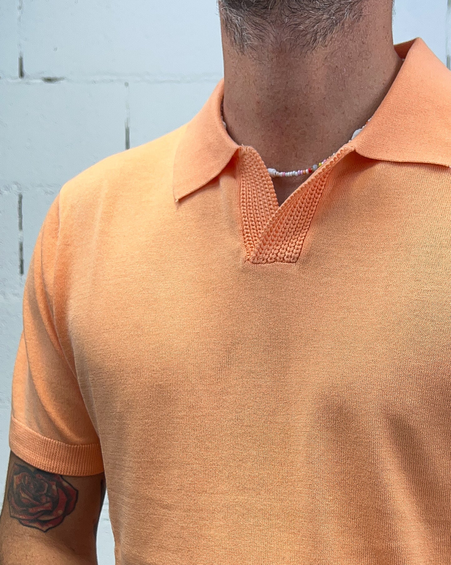 Polo Filo OVER-D Scollo Derby Pesca