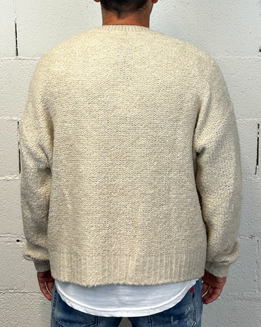 Maglione Cropped OVER-D Bouclè Corda