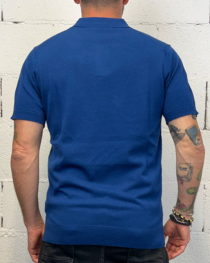 Polo Filo OVER-D Scollo Derby Navy