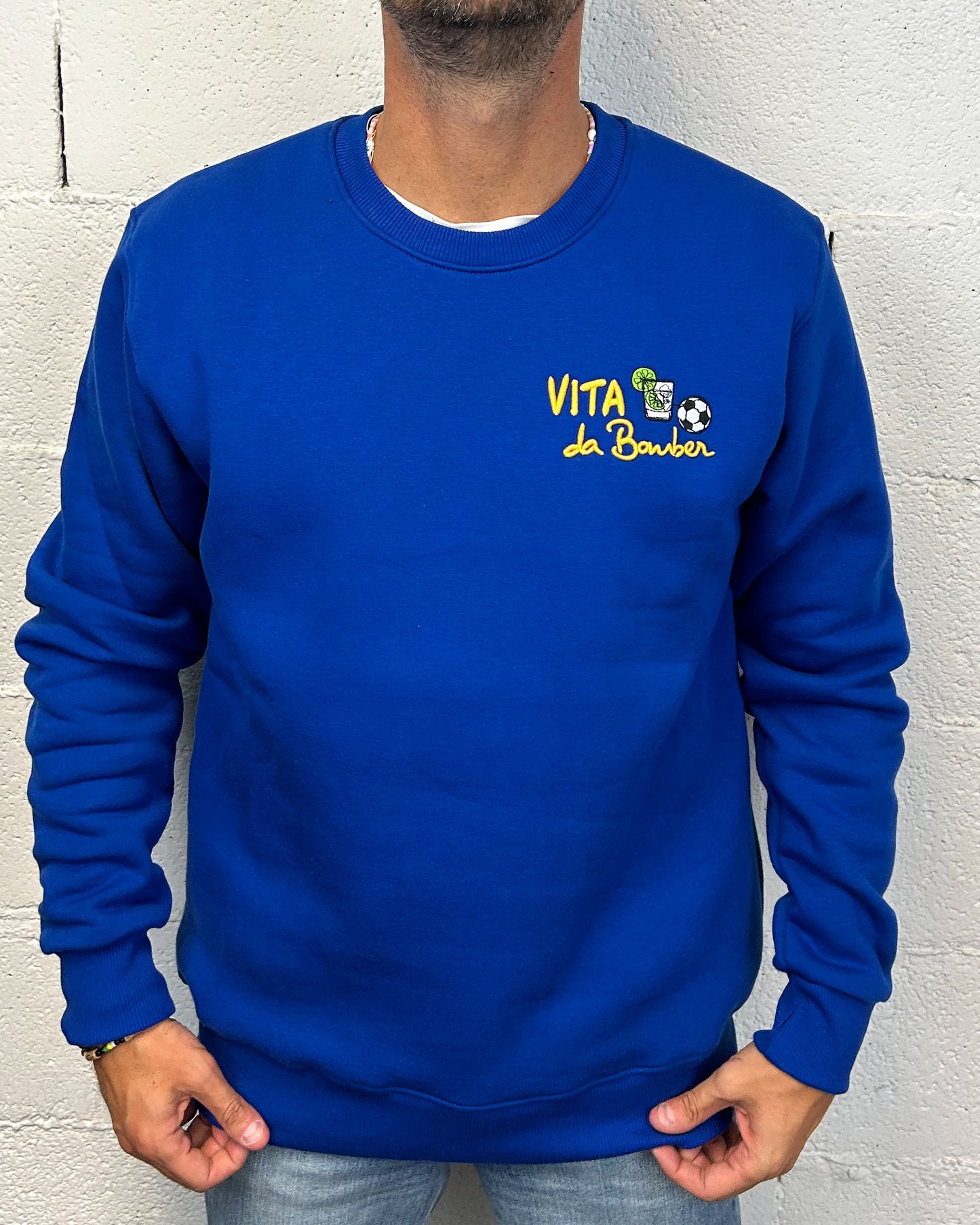 Felpa SUPERCULTURE Vita Da Bomber Royal