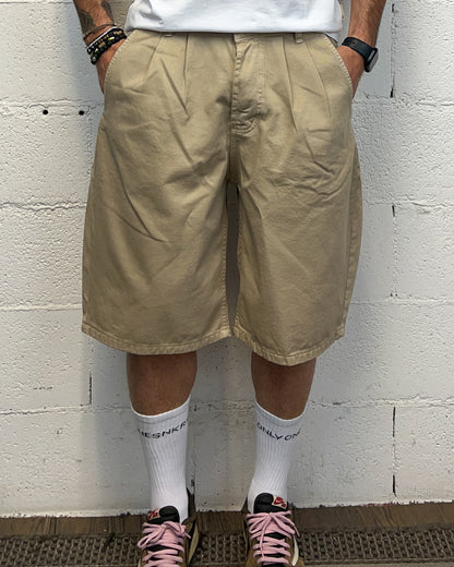 Bermuda Loose Baggy JUST WEST Beige