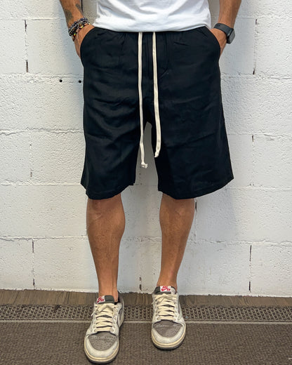 Bermudone Lino CHROY nero