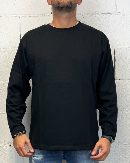 Maglia Long Sleeve DROPIN Boxy Fit Black