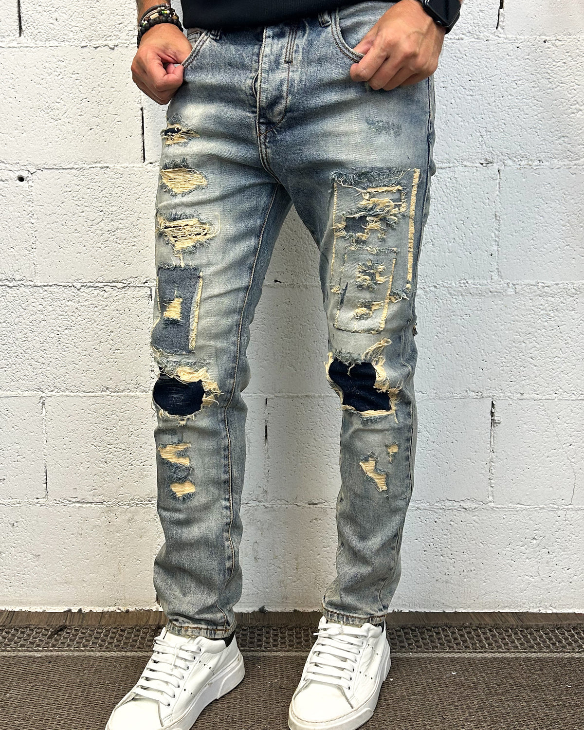 Jeans OVER-D Tapared Destroyed