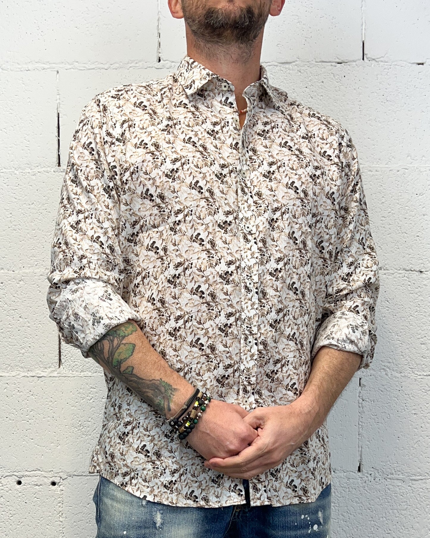 Camicia Cotone/Lino OVER-D Portofino