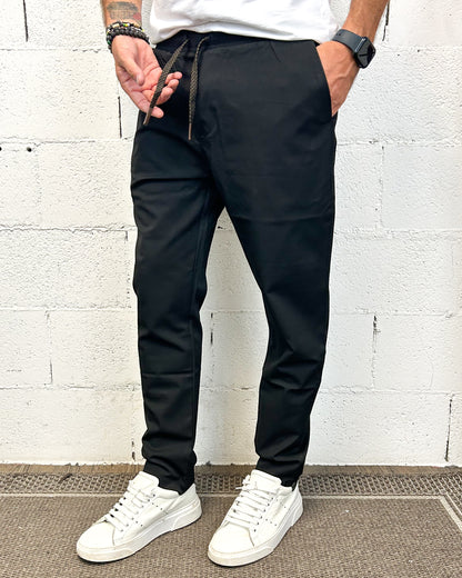 Pantalaccio Leonard GIANNI LUPO Carrot Fit Black