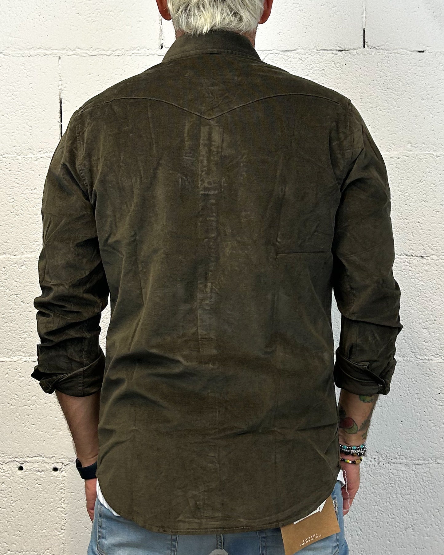 Camicia Vellutino GIANNI LUPO Dark Military