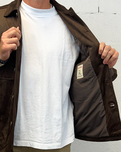 Giacca Sweatshirt GIANNI LUPO Suede Coffe
