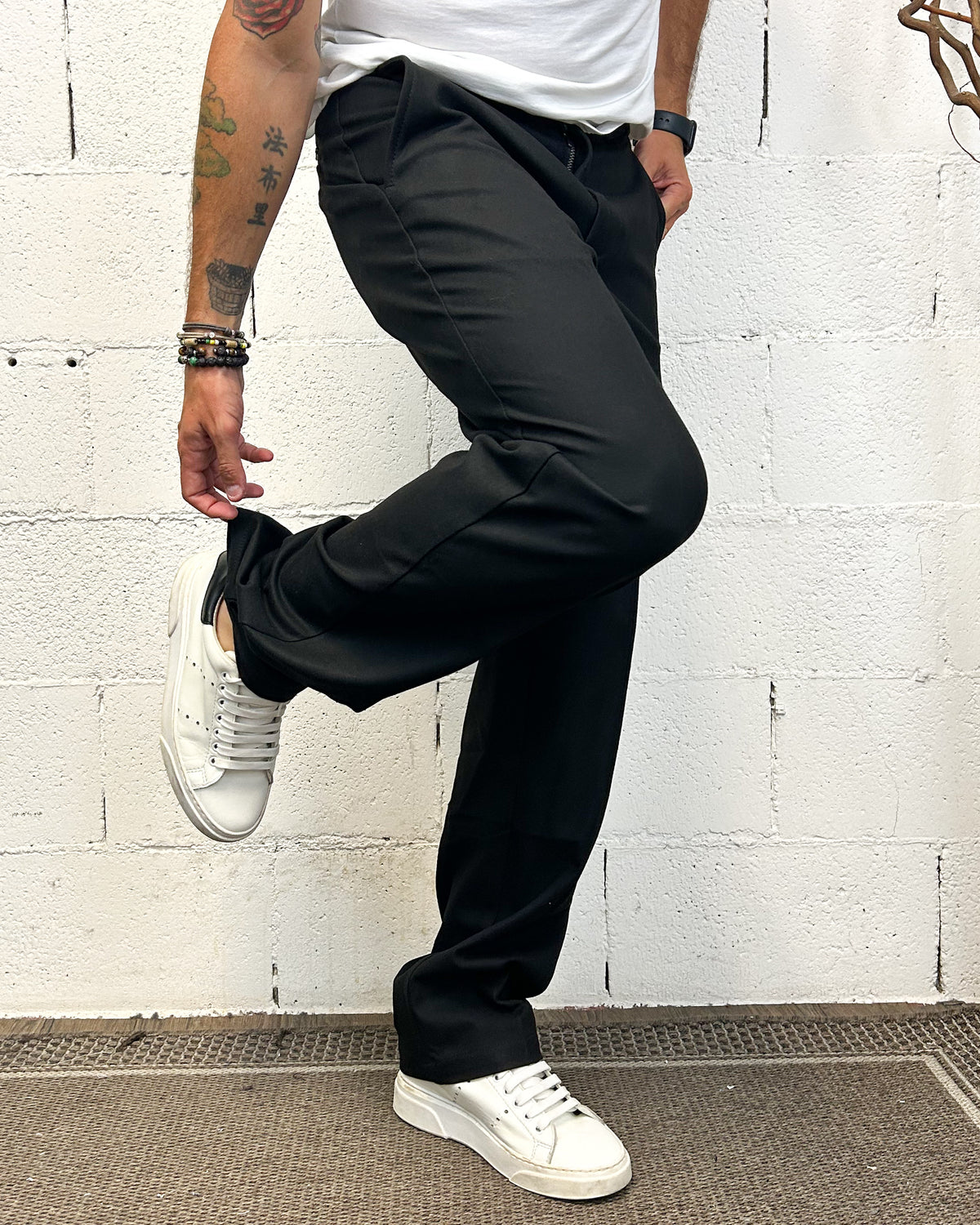 Panta Loose GIANNI LUPO Black
