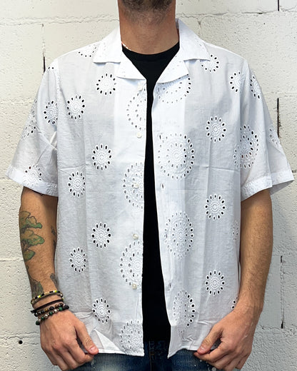 Camicia Operata Cotone OVER-D Baronetto