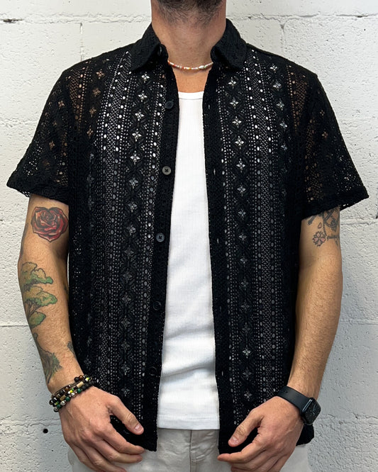 Camicia Operata GIANNI LUPO Black