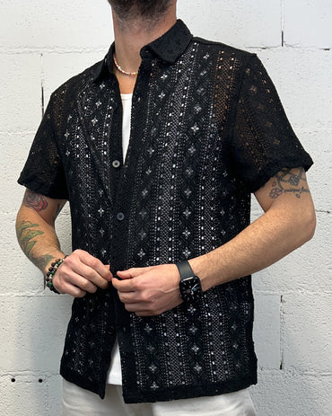 Camicia Operata GIANNI LUPO Black