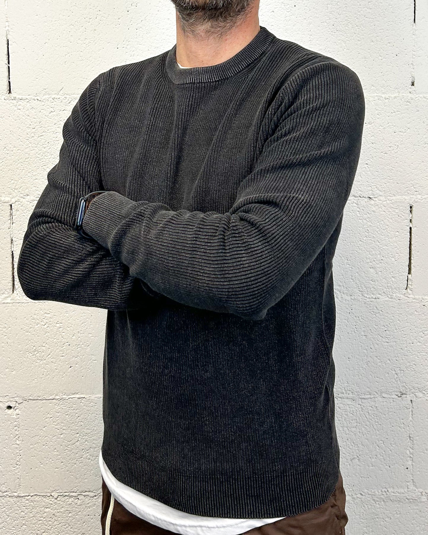 Pullover Paricollo OVER-D Costa Nero