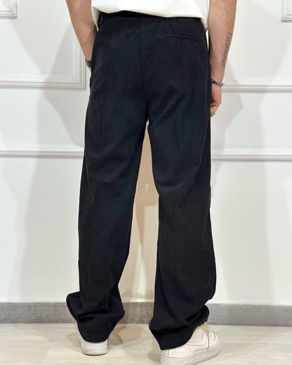 Panta Elegance fondo Ampio CHROY nero velluto