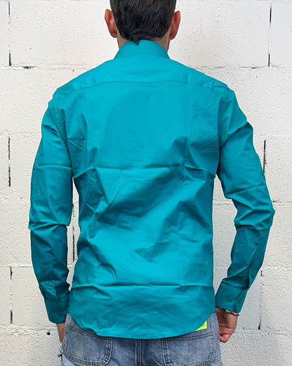 Camicia GIANNI LUPO Slim Pavone