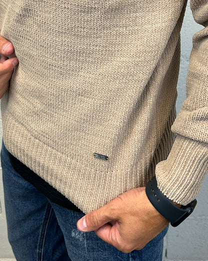 Maglione Ciniglia GIANNI LUPO Beige