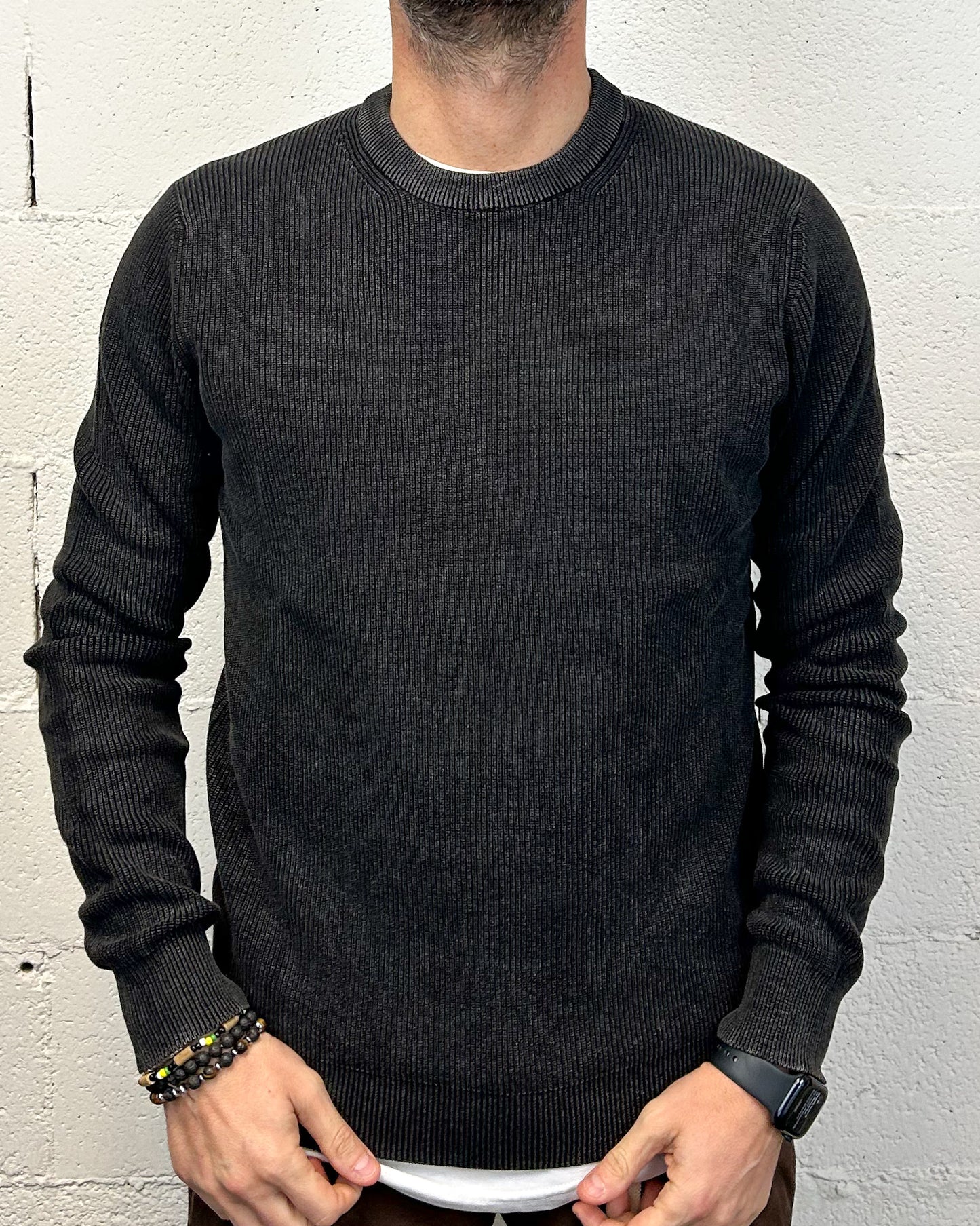 Pullover Paricollo OVER-D Costa Nero