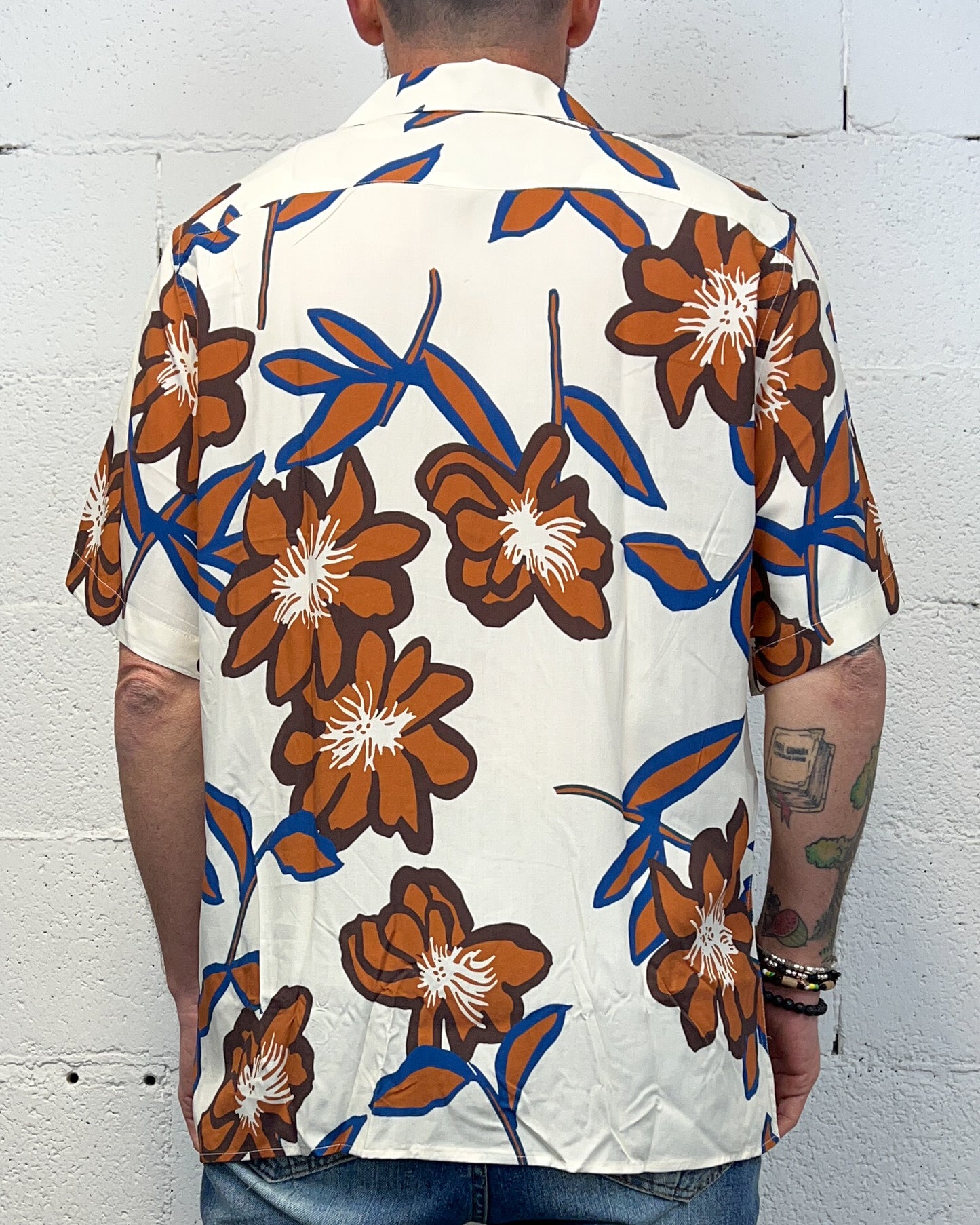 Camicia Viscosa Scollo Bowling OVER-D Hawaii