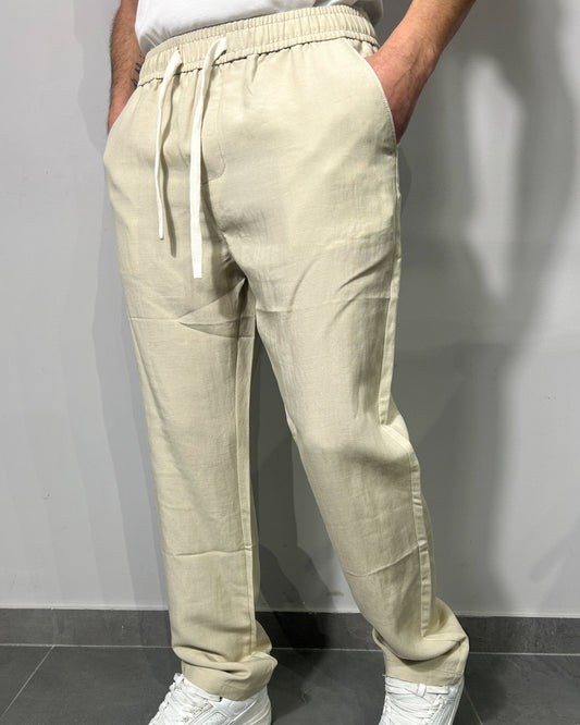 Pantalaccio Lino Cotone CHROY Beige