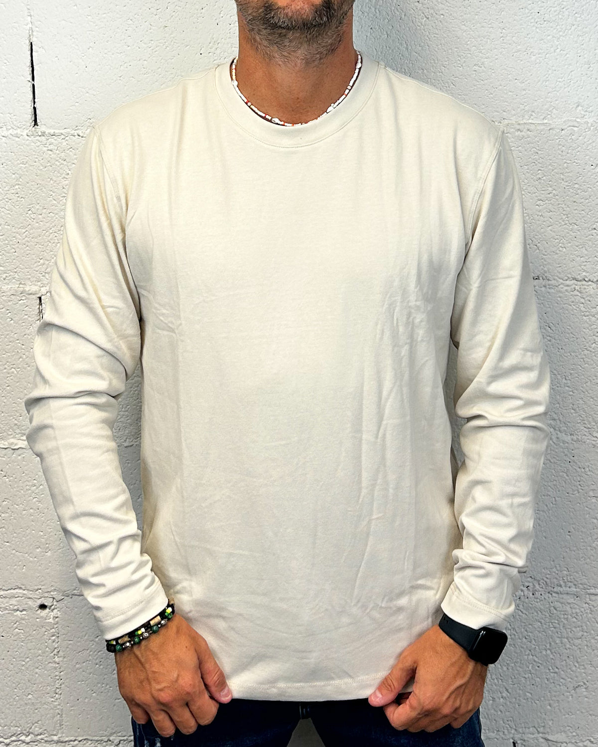 T-shirt GIANNI LUPO Beige Manica Lunga
