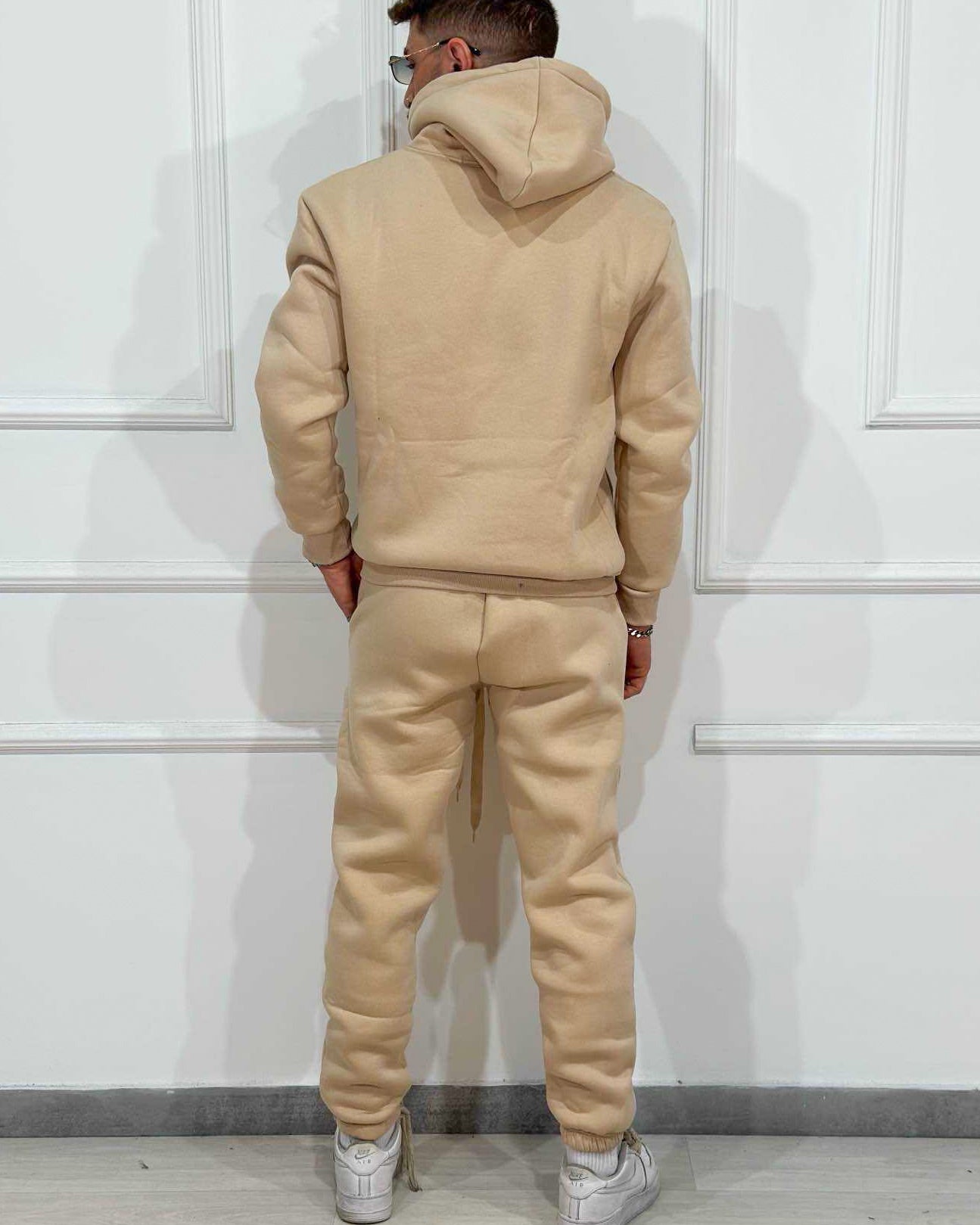 Tuta Completa ONLYONE Felpata Beige