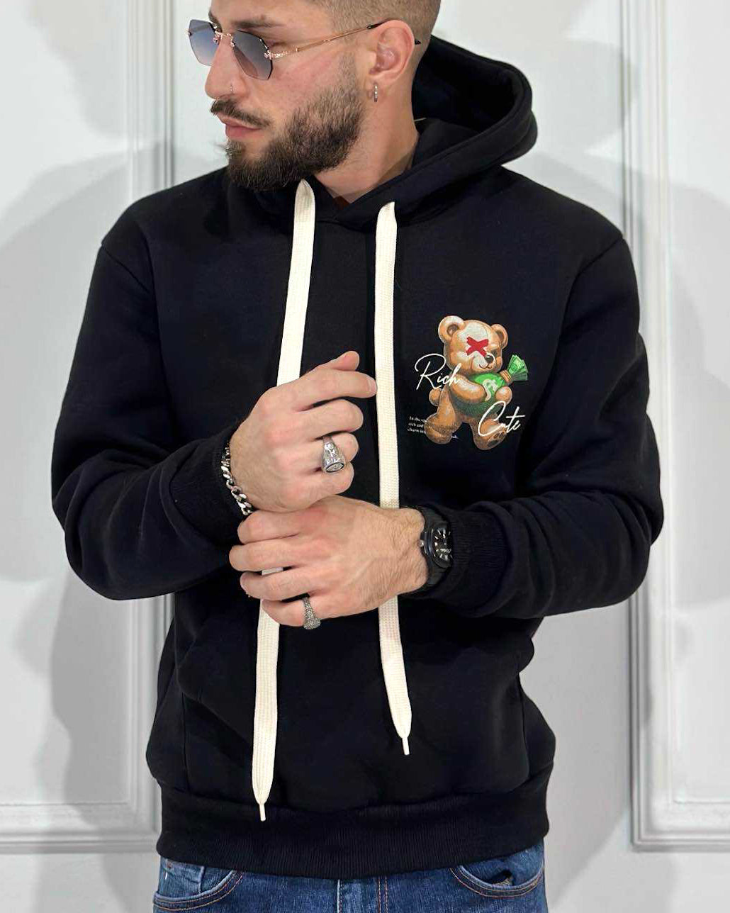 Felpa ONLYONE Rich Cute Nera