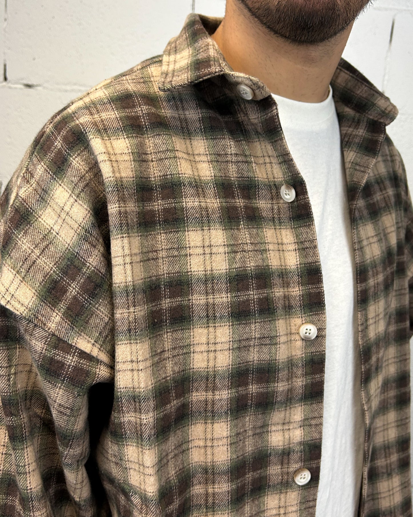 Camicia Flanella DUCA brown Cropped Oversize