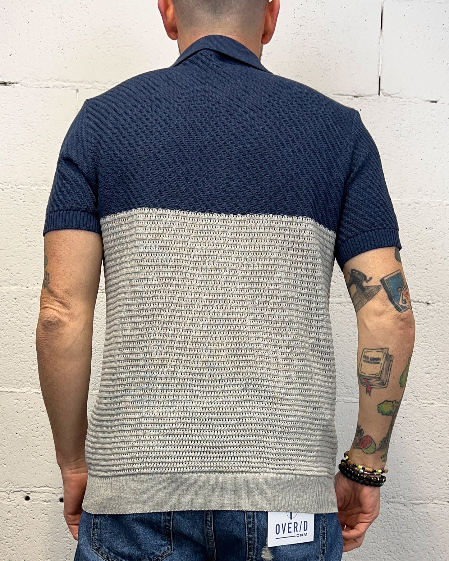 Polo Strutturata OVER-D Color Block