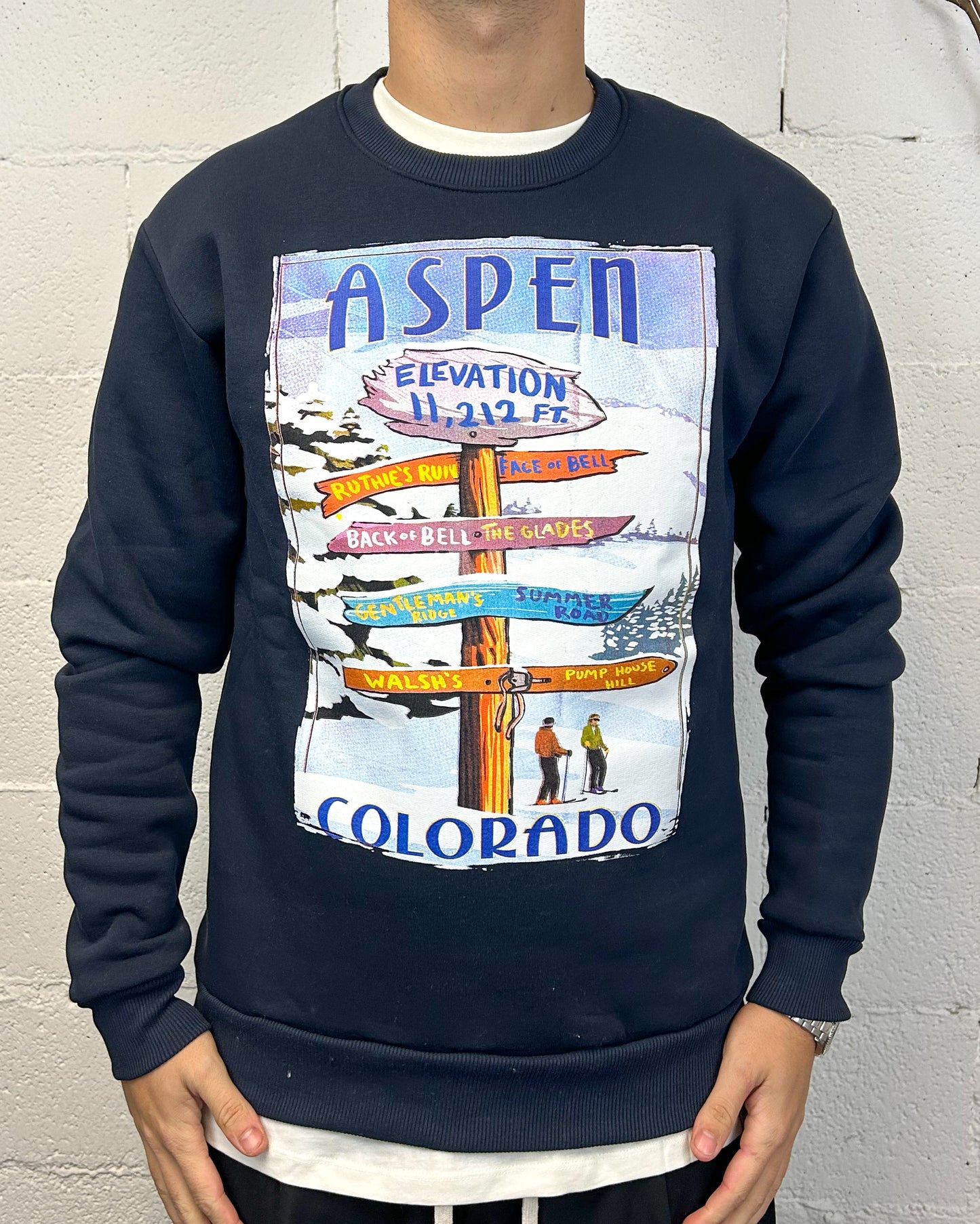 Felpa DROPIN Aspen Blu Navy