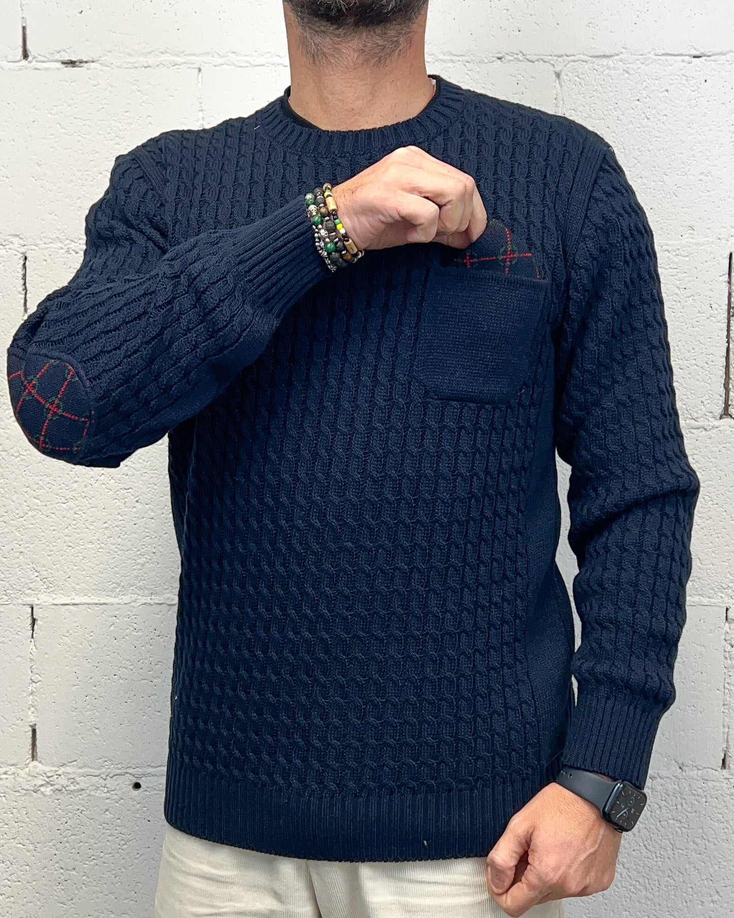 Maglioncino Blu BLACKSUNDAY Taschino Pochette