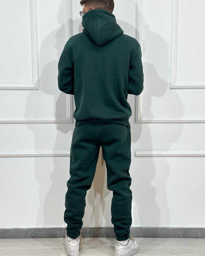 Tuta Completa ONLYONE Felpata Verde Bosco
