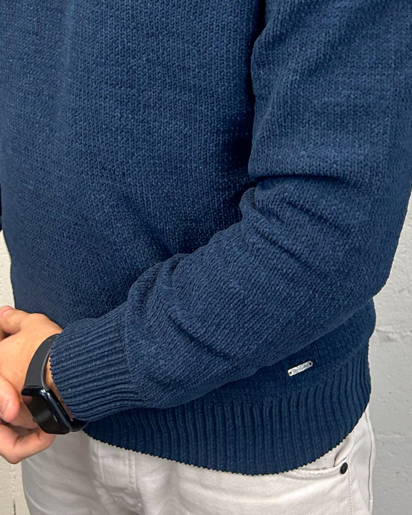 Maglione Ciniglia GIANNI LUPO Navy