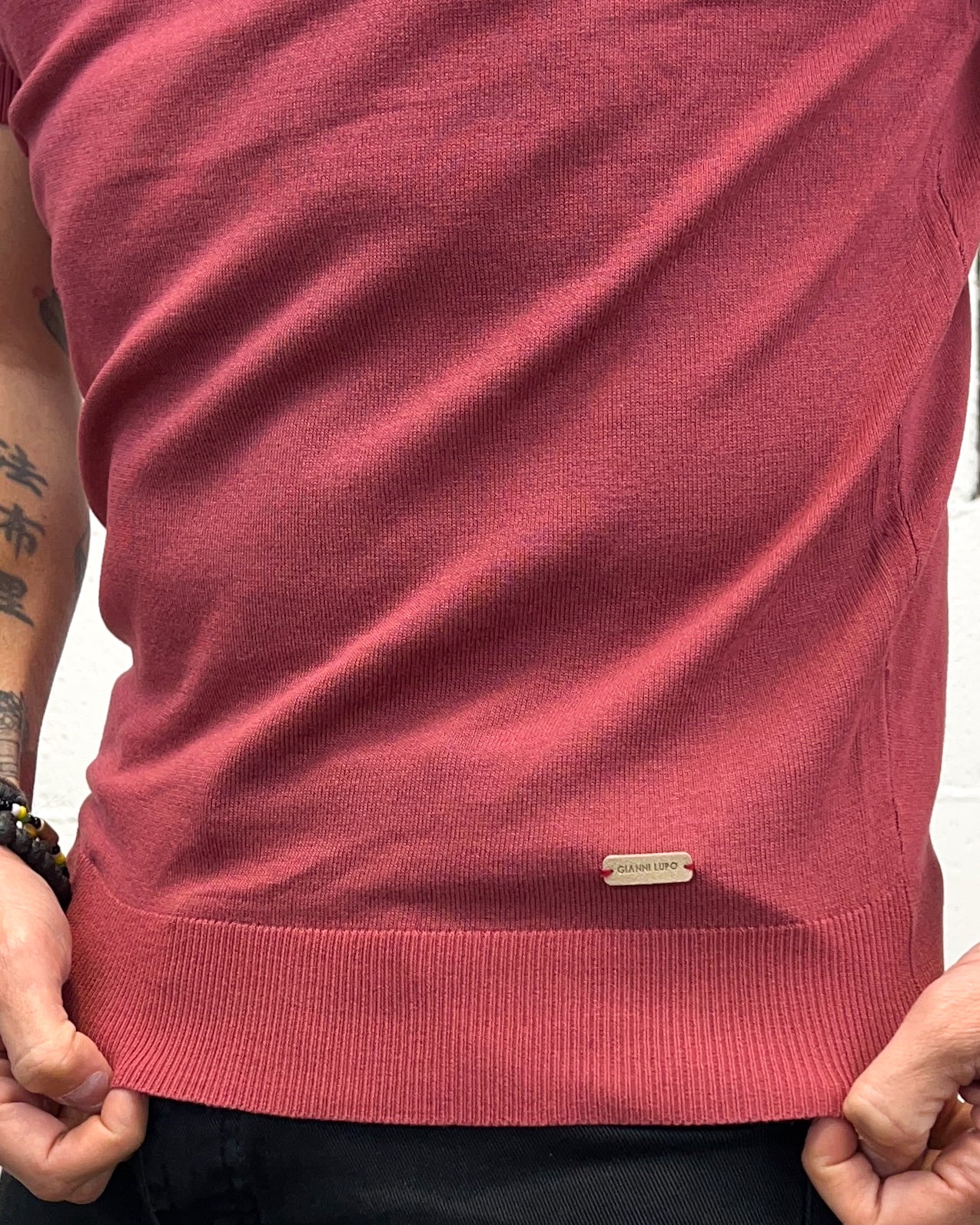 Polo Filo GIANNI LUPO Rosso India