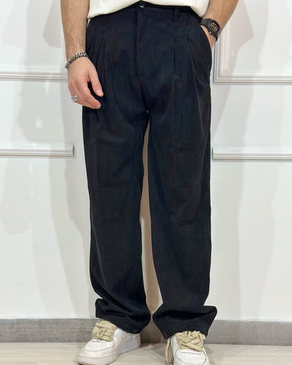 Panta Elegance fondo Ampio CHROY nero velluto