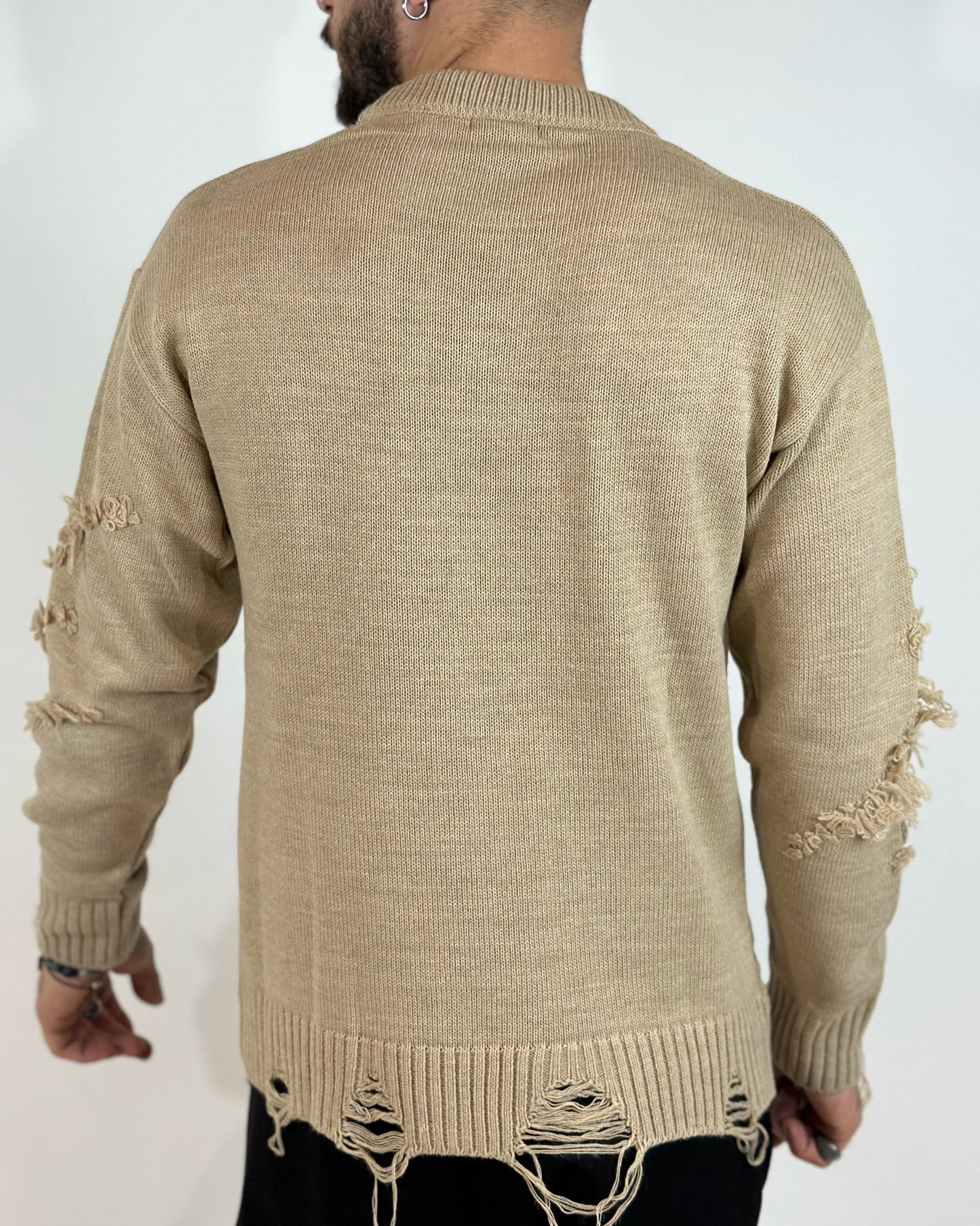 Girocollo ADON Rotture Beige