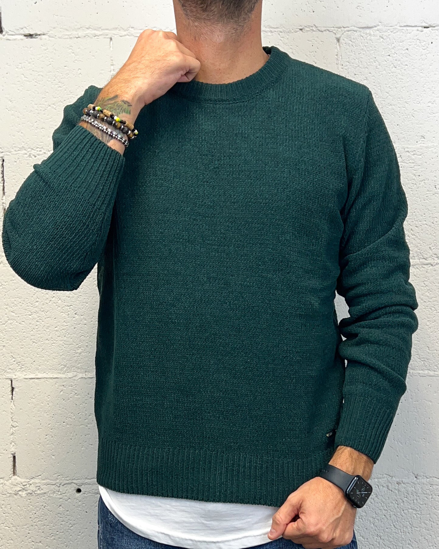 Maglione Ciniglia GIANNI LUPO British Green