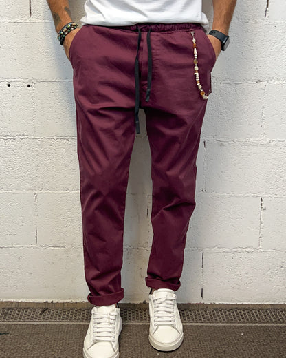 Pantalaccio Denim OVER-D Bordeaux