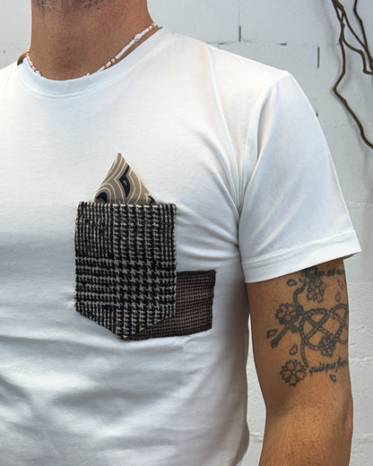 T-shirt Taschino Contrasto OVER-D Panna