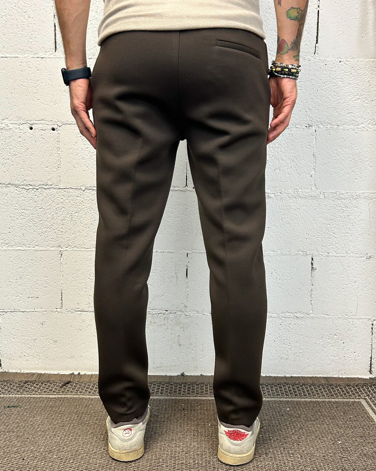Pantamolla Slim Fit OVER-D Tasca Filetto Moro
