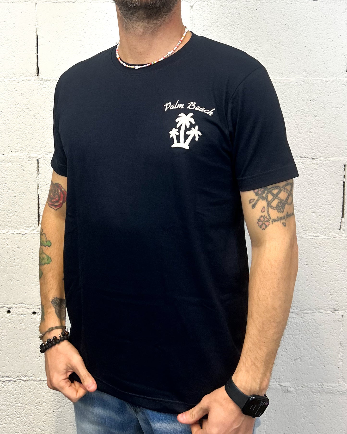T-shirt DROPIN Palm Beach Blu