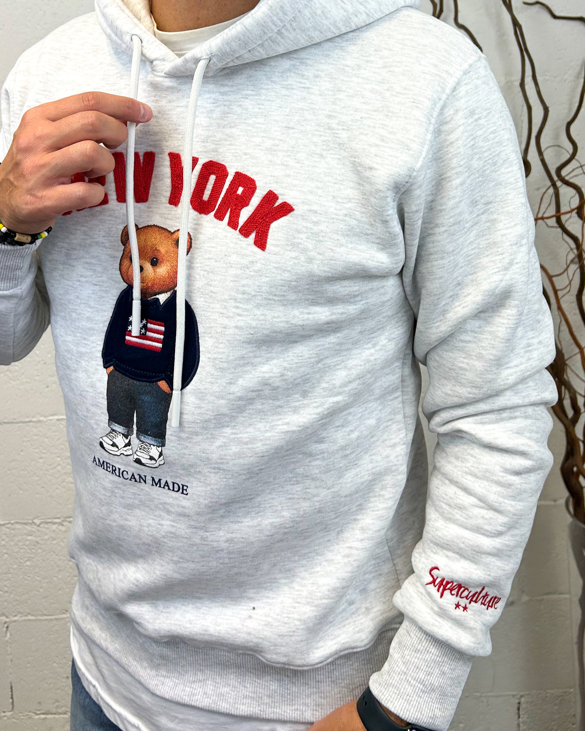 Felpa SUPERCULTURE New York GrigioInk
