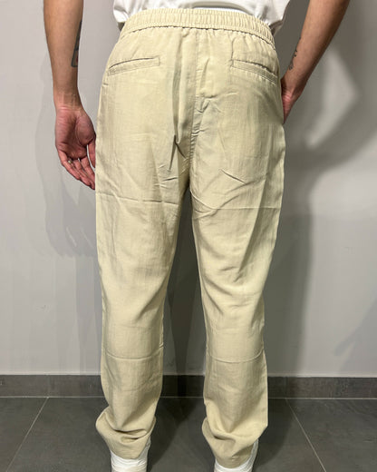Pantalaccio Lino Cotone CHROY Beige