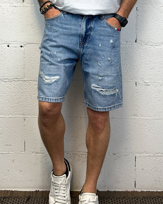 Bermuda Jeans GIANNI LUPO Rainbow Violet Jack
