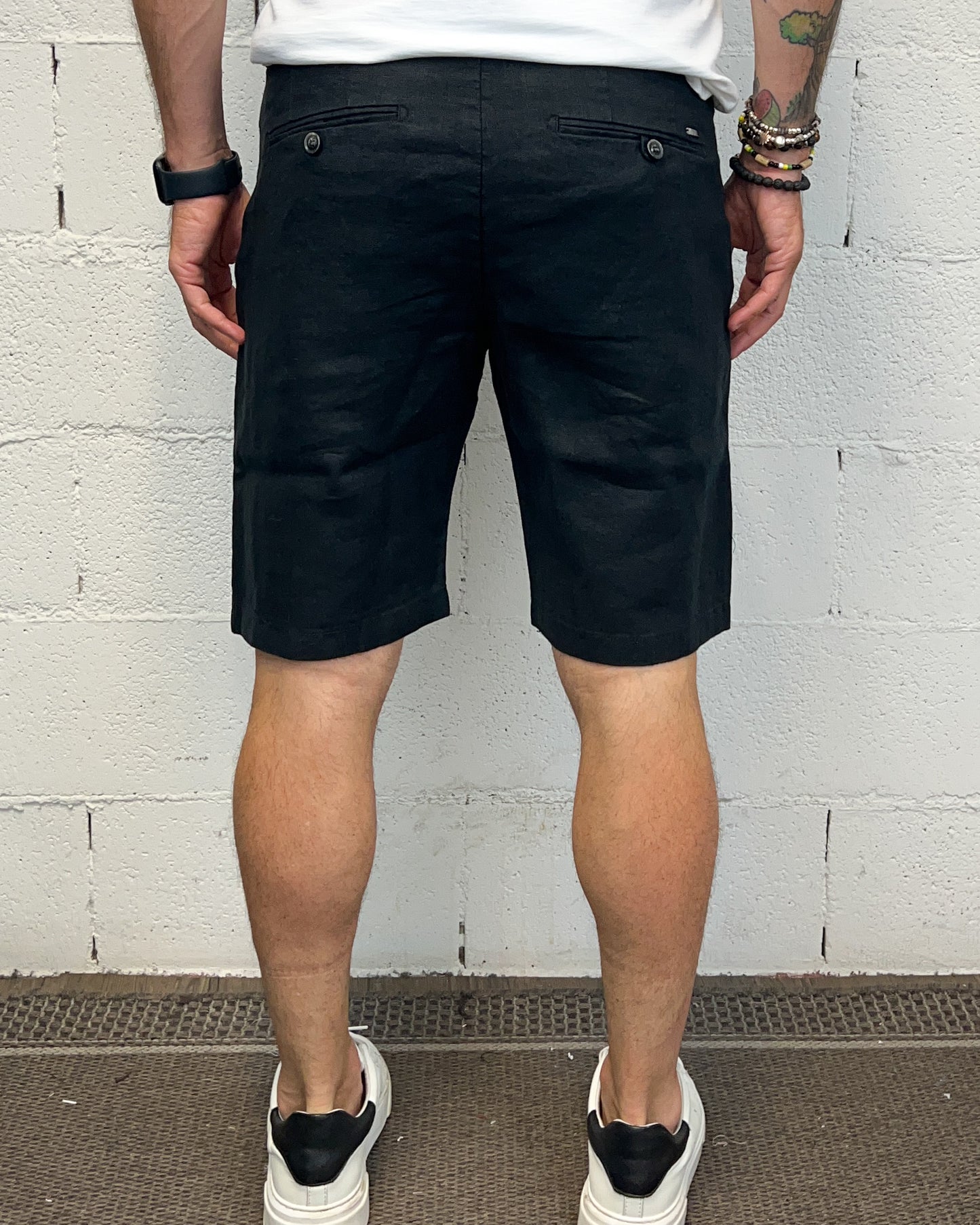 Bermuda Elegance Lino GIANNI LUPO Black